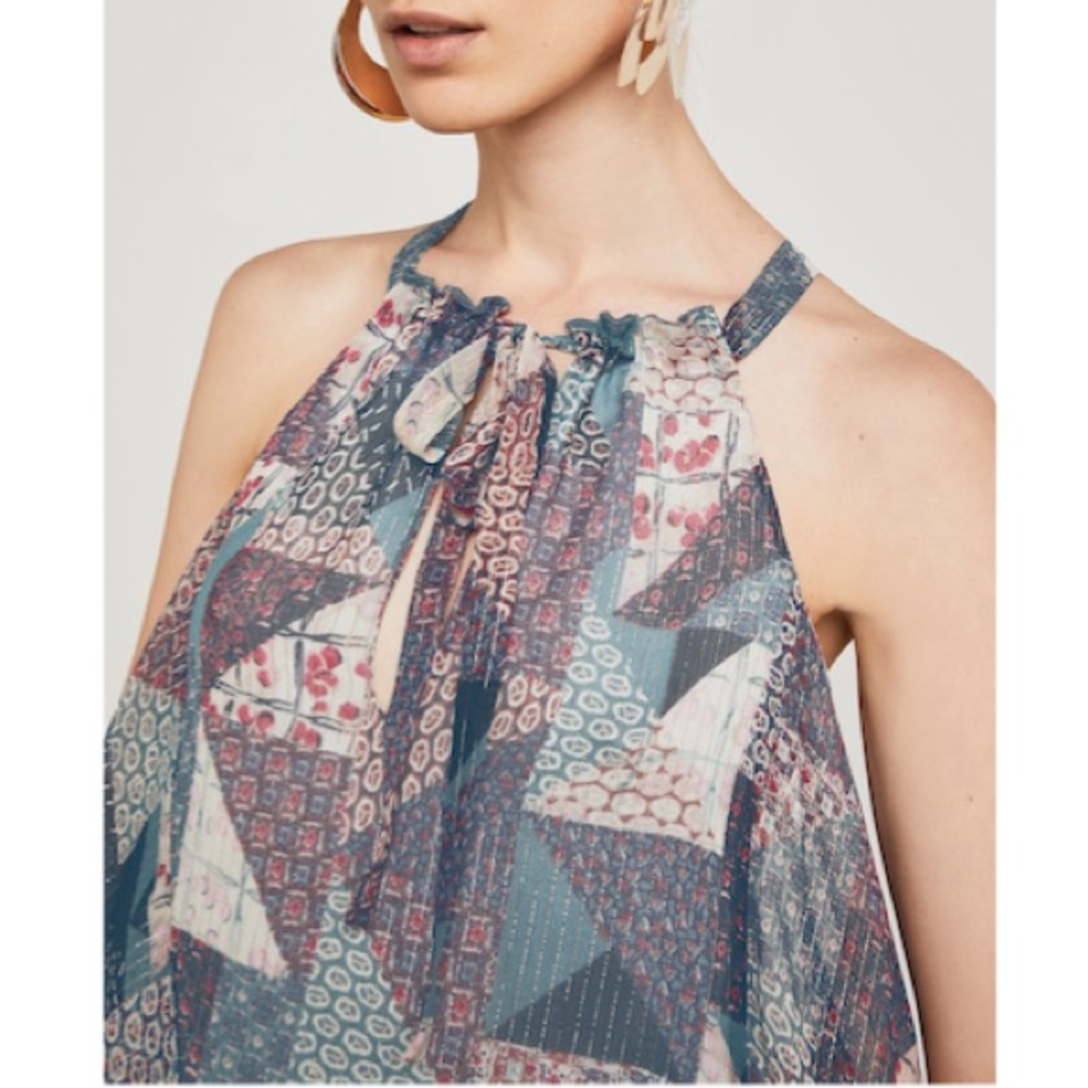 Bcbgmaxazria Pottery Patchwork Handkerchief Dress - image 2